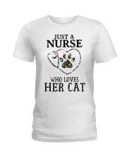 Nurse - Loves her cat Ladies T-Shirt thumbnail