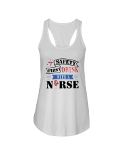 Safety First - Drink with a Nurse Ladies Flowy Tank thumbnail