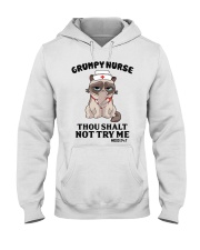 Grumpy Nurse Thou Shalt Hooded Sweatshirt thumbnail