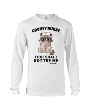 Grumpy Nurse Thou Shalt Long Sleeve Tee thumbnail