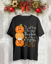 Nurse - Care For Pumpkins Halloween Classic T-Shirt lifestyle-holiday-crewneck-front-2