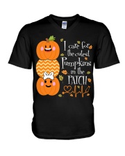 Nurse - Care For Pumpkins Halloween V-Neck T-Shirt tile