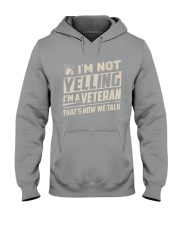 Veteran - Not Yelling Hooded Sweatshirt front