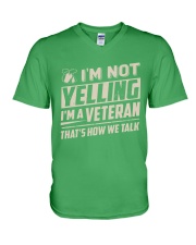 Veteran - Not Yelling V-Neck T-Shirt thumbnail