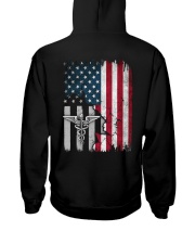 Nurse - American Flag - Vintage Retro Design Hooded Sweatshirt thumbnail