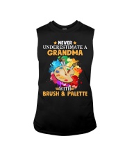 Never Underestimate a Grandma with Brush - Palette Sleeveless Tee thumbnail