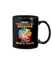 Never Underestimate a Grandma with Brush - Palette Mug thumbnail