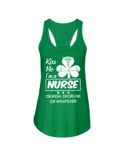 Kiss me - I'm a Nurse Ladies Flowy Tank thumbnail