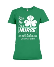 Kiss me - I'm a Nurse Premium Fit Ladies Tee thumbnail