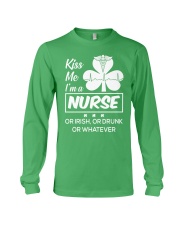Kiss me - I'm a Nurse Long Sleeve Tee thumbnail