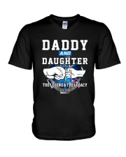 Daddy and Daughter - The Legend and The Legacy EMS V-Neck T-Shirt thumbnail