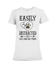 Nurse - Distracted by cats and big veins Premium Fit Ladies Tee thumbnail