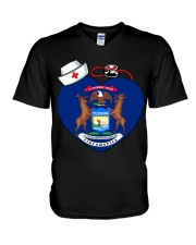 Nurse - National Nurse Week for Michigan V-Neck T-Shirt thumbnail