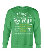 Nurse - 5 Things you should know about My Wife Crewneck Sweatshirt tile