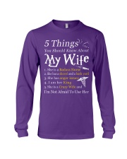 Nurse - 5 Things you should know about My Wife Long Sleeve Tee tile