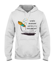 When In Doubt Go To Librarian Hooded Sweatshirt thumbnail