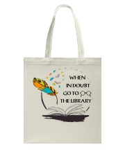 When In Doubt Go To Librarian Tote Bag thumbnail