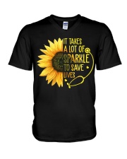Nurse - Save lives V-Neck T-Shirt thumbnail