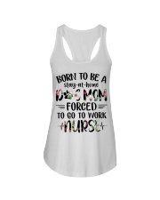 Nurse - Born to be a stay at home Dog Mom Ladies Flowy Tank thumbnail