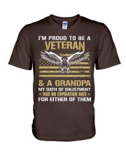 VETERAN - Grandpa V-Neck T-Shirt thumbnail