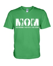 Mom - The Veteran - The Myth - The Legend V-Neck T-Shirt thumbnail