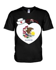 Nurse - National Nurse Week for Illinois V-Neck T-Shirt thumbnail