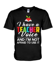 Teacher Voice V-Neck T-Shirt tile