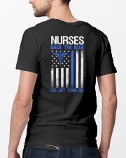 Nurses Back The Blue - I've Got Your Six Classic T-Shirt lifestyle-mens-crewneck-back-5