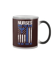 Nurses Back The Blue - I've Got Your Six Color Changing Mug tile