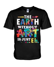 Art Teacher - Just Eh V-Neck T-Shirt thumbnail