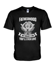 Fatherhood - The Toughest Job You'll Ever Love V-Neck T-Shirt thumbnail