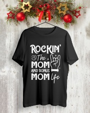 Mom and Bonus Mom Life Classic T-Shirt lifestyle-holiday-crewneck-front-2