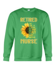 Retired Nurse Happier Crewneck Sweatshirt thumbnail