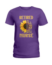 Retired Nurse Happier Ladies T-Shirt thumbnail