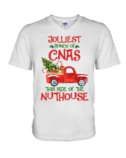 CNA - This side of the nuthouse V-Neck T-Shirt tile