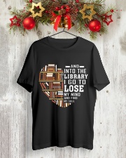And into the Library I go to lose My Mind Classic T-Shirt lifestyle-holiday-crewneck-front-2