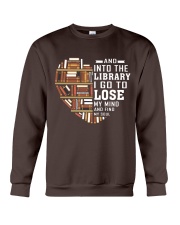 And into the Library I go to lose My Mind Crewneck Sweatshirt thumbnail