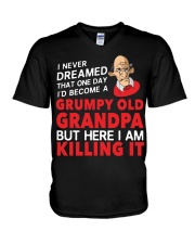 Grumpy Old Grandpa V-Neck T-Shirt thumbnail