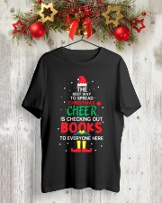 Librarian - The best way to spread Christmas Cheer Classic T-Shirt lifestyle-holiday-crewneck-front-2