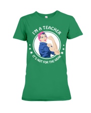 Teacher - Not for weak Premium Fit Ladies Tee thumbnail