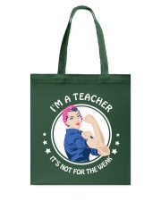 Teacher - Not for weak Tote Bag thumbnail