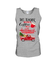 Teacher - Runs on Coffee Unisex Tank thumbnail