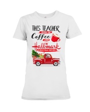 Teacher - Runs on Coffee Premium Fit Ladies Tee thumbnail