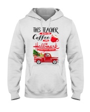 Teacher - Runs on Coffee Hooded Sweatshirt thumbnail