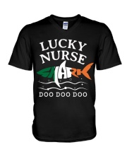 Lucky Nurse Shark - Saint Patrick's Day V-Neck T-Shirt thumbnail