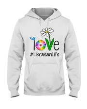 Love Librarian Life Hooded Sweatshirt thumbnail