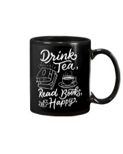 Drink tea - Read Books - Be Happy Mug thumbnail