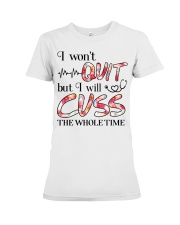 Nurse - Cuss The Whole Time Premium Fit Ladies Tee thumbnail
