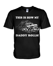 Truck - Daddy Rolls V-Neck T-Shirt thumbnail