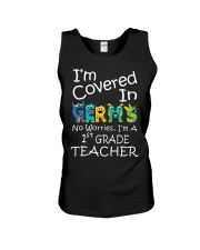 First Grade Teacher - I'm covered in Germs Unisex Tank thumbnail